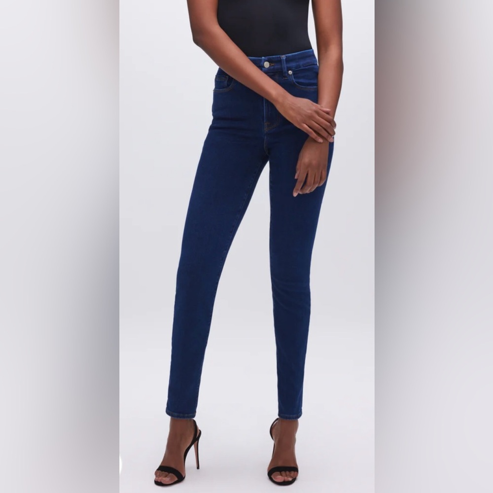 Good American Women's High Rise Jeans - Dark Blue
